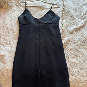 Wilfred Black Spaghetti Strap Cocktail Dress